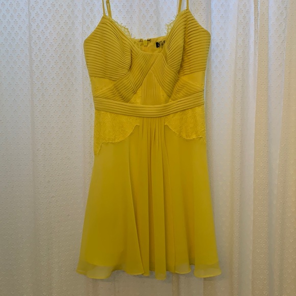 BCBGMaxAzria Yellow Wedding Dress - Picture 1 of 2